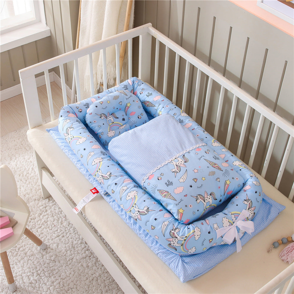 Anti-pressure Foldable and Portable Bed for Newborns