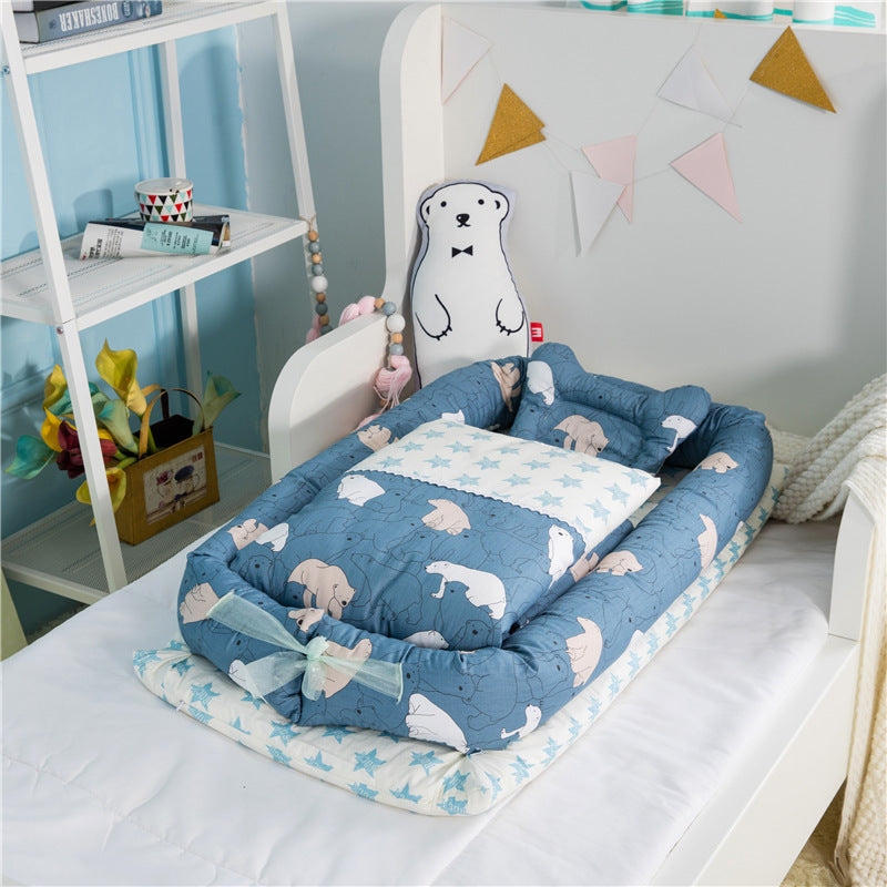 Anti-pressure Foldable and Portable Bed for Newborns
