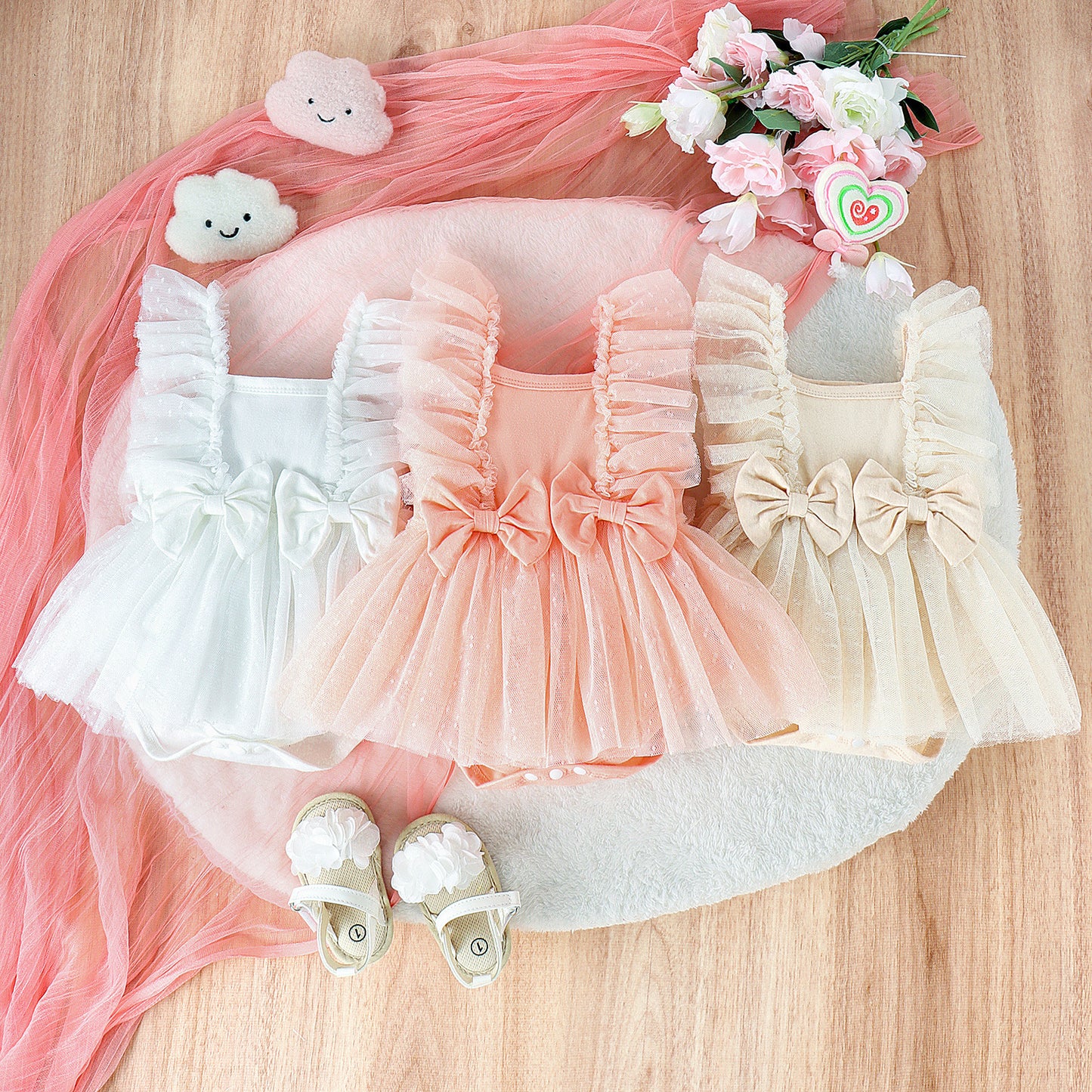 Baby Net Skirt Jumpsuit