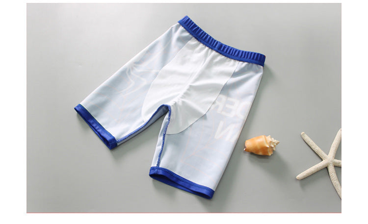 Baby Boy One-Piece Swimsuit and Cap