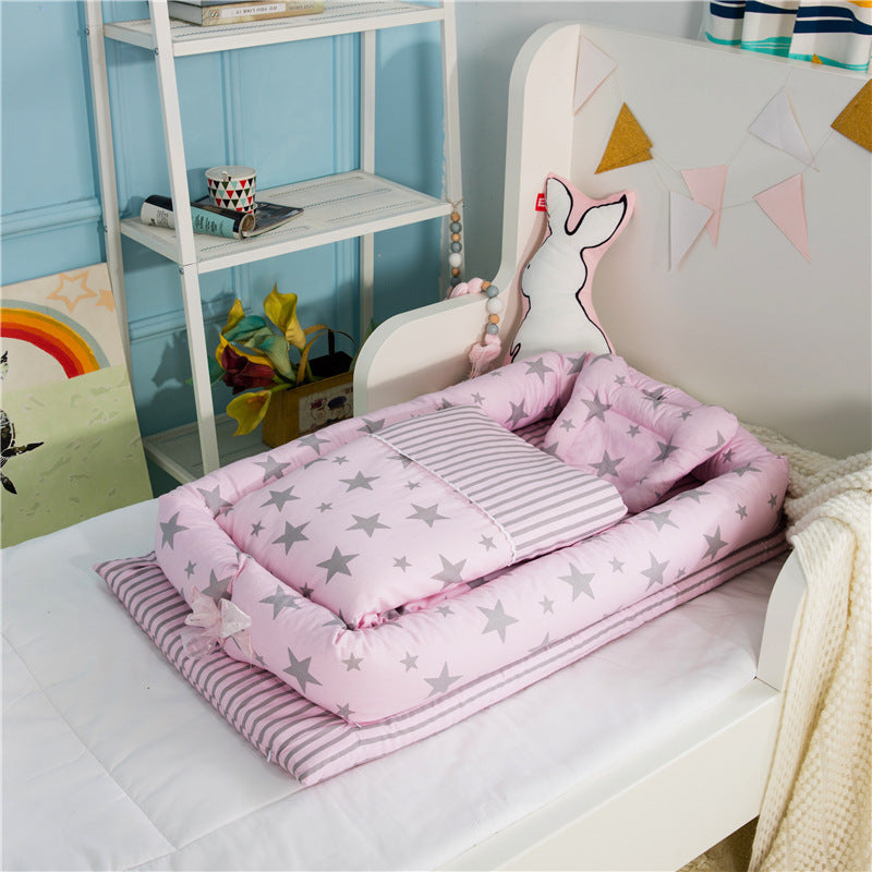 Anti-pressure Foldable and Portable Bed for Newborns